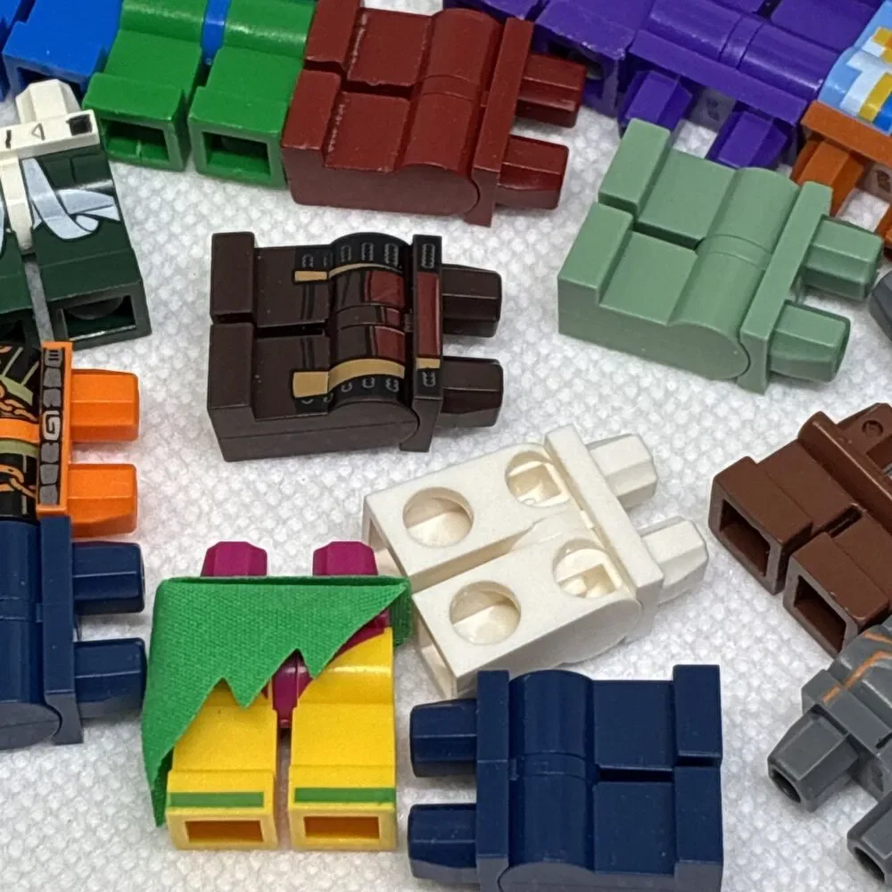 Lego LEGS Minifigure Parts Lot - Legs and Skirts Lot of 62 USED with Wear